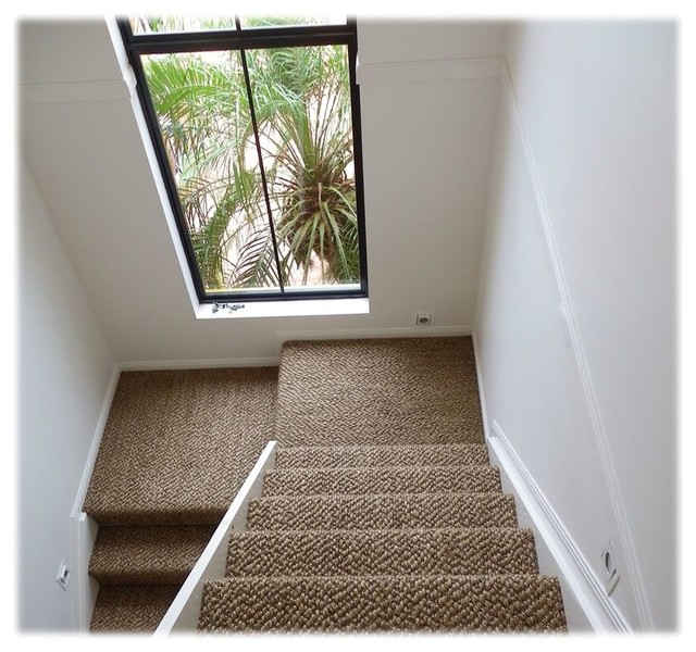 Sisal on Staircases - Escalier - Melbourne - par International  Floorcoverings | Houzz