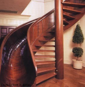 Пример оригинального дизайна: лестница в стиле модернизм
