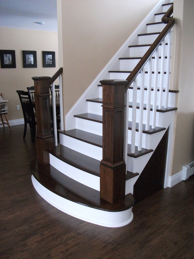 This is an example of a classic staircase in Charleston.