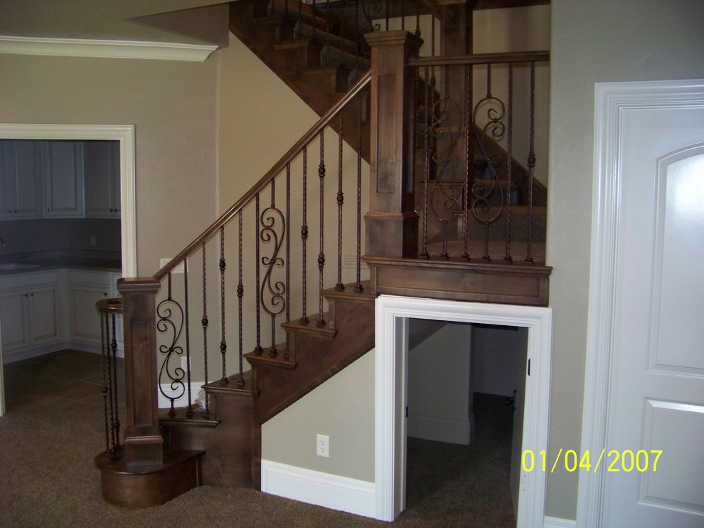 Design ideas for a classic staircase in Salt Lake City.