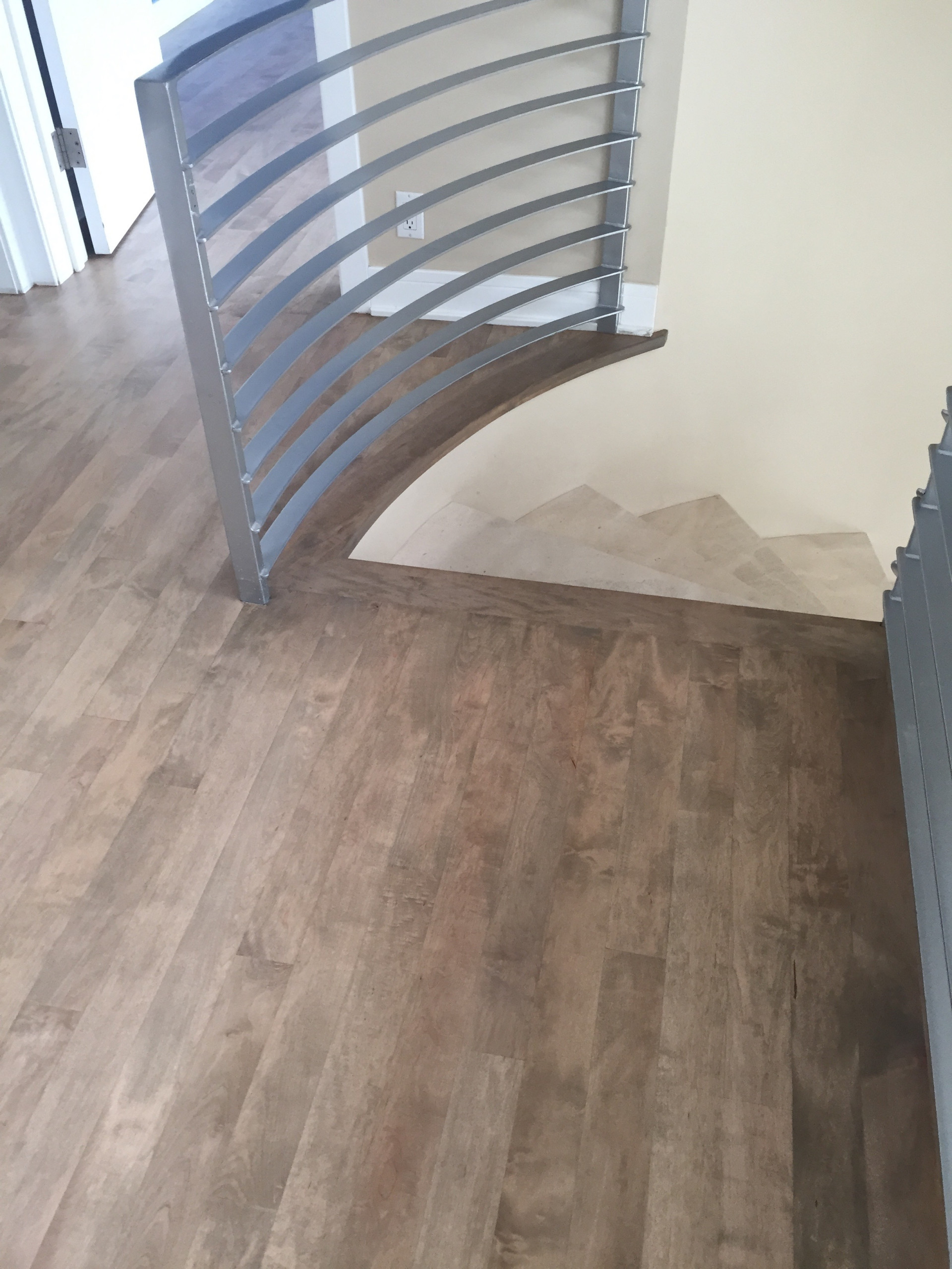 Solid Maple Strip Flooring Refinished, Grey Maple Hardwood Floors