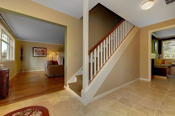 Inspiration for a timeless staircase remodel in Seattle