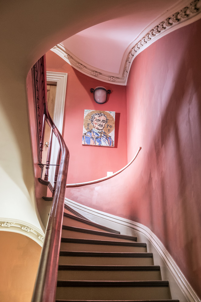 Gewendelte Eklektische Treppe in Boston