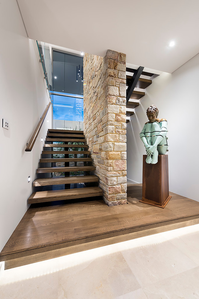 Example of a trendy staircase design in Perth