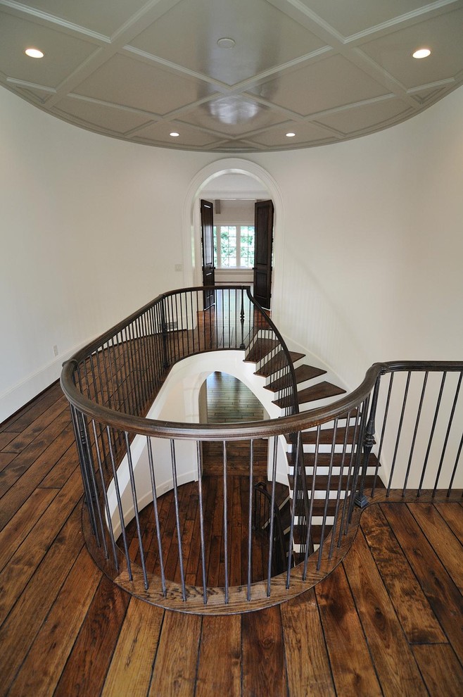 Design ideas for a classic wood staircase in Atlanta.