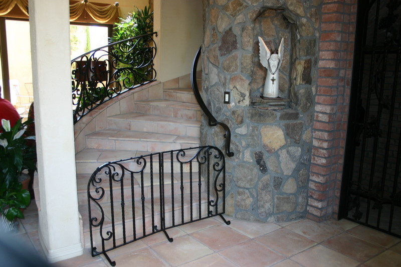 Inspiration for a rustic staircase remodel in Orange County