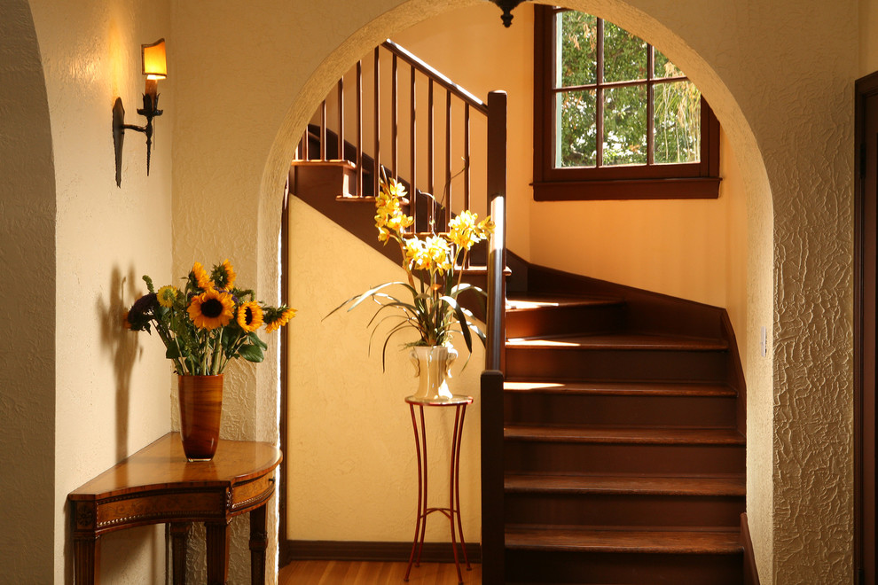 Inspiration for a mediterranean staircase remodel in Los Angeles