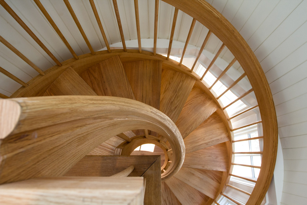 Spiral Stair Traditional Staircase Birmingham by CFH Design
