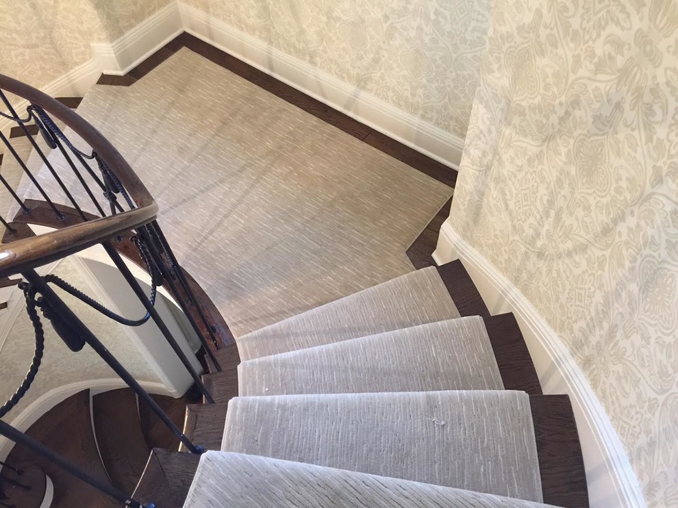 Spiral Staircase Runners Contemporary Staircase New York by J&S