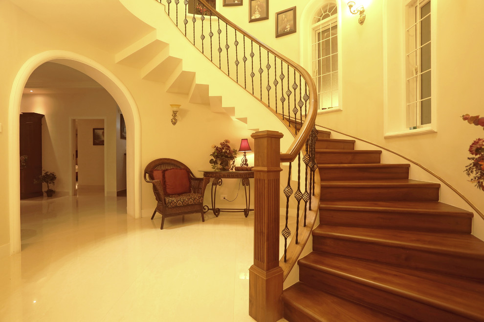 This is an example of a mediterranean staircase in Other.