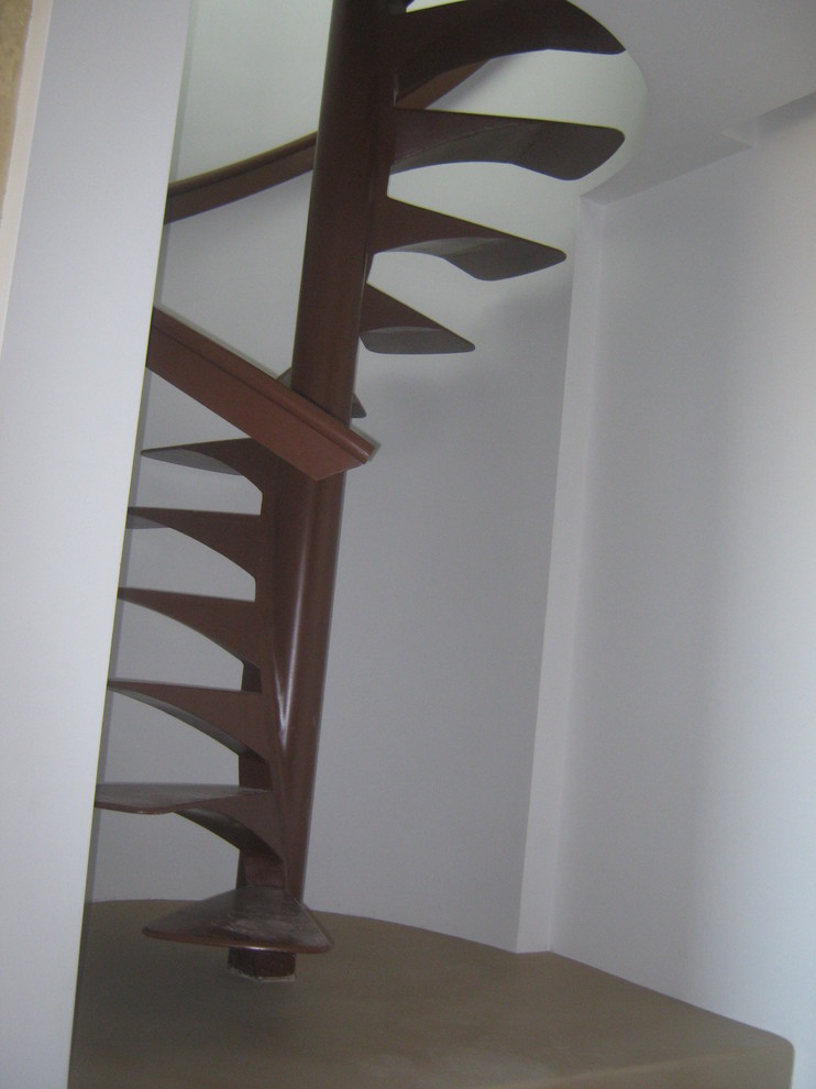 Example of a trendy staircase design in Las Vegas