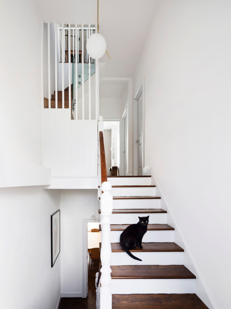 Inspiration for a medium sized scandi staircase in London.