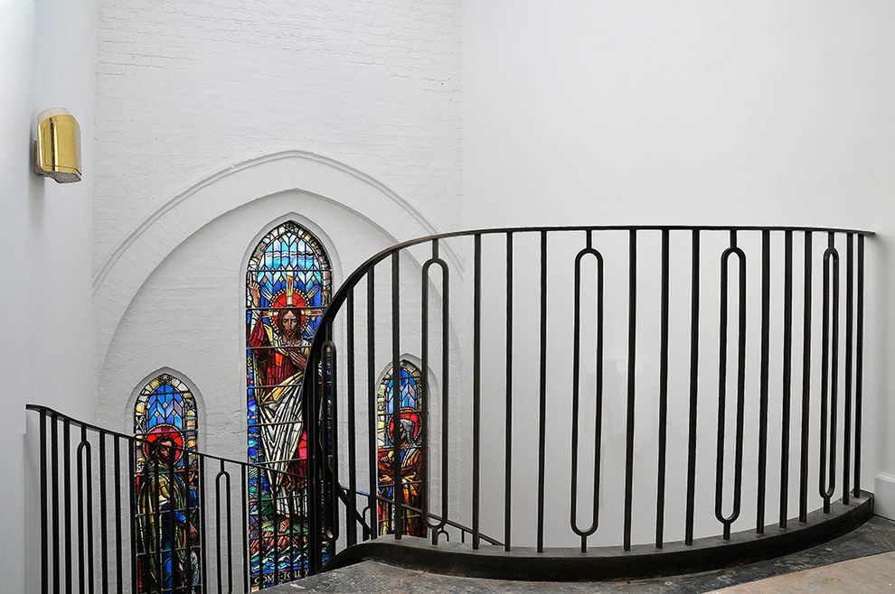 Photo of a traditional staircase in London.