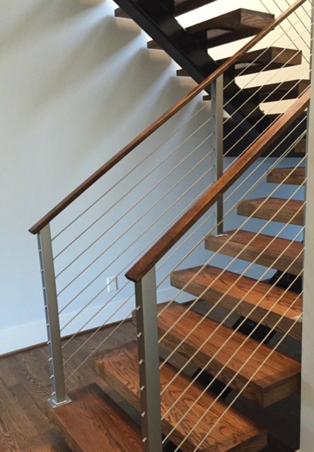 Stainless Steel Cables - Modern - Staircase - Houston - by Houston ...