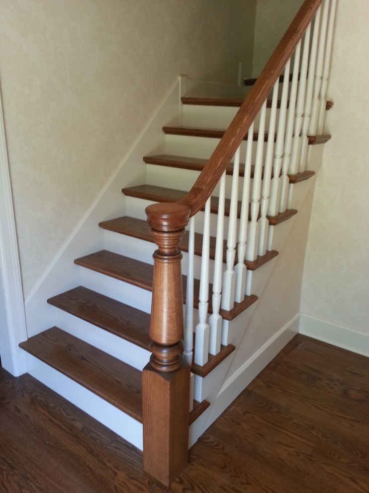Stair Jobs Craftsman Staircase Minneapolis by Stellar Trim, llc
