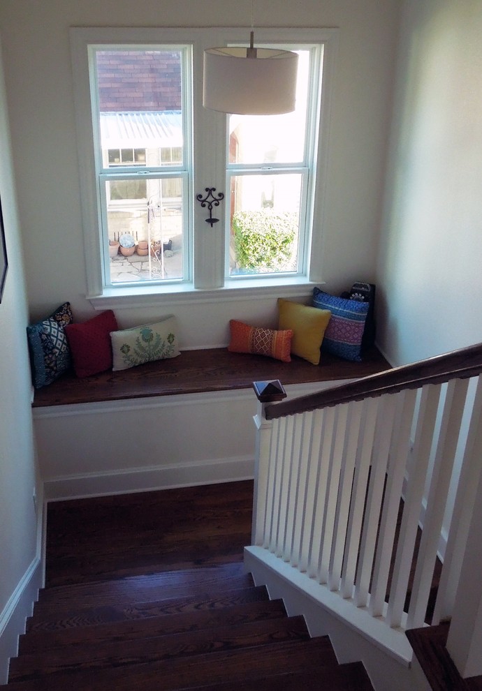 Stair Landing Reading Nook Craftsman Staircase Dallas by