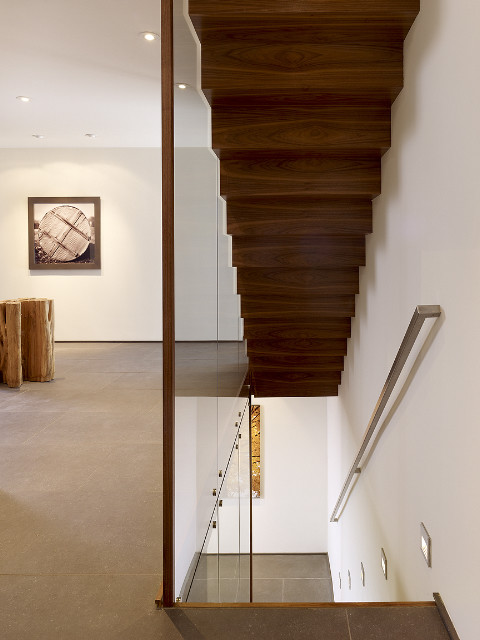 Design ideas for a contemporary wood staircase in San Francisco.