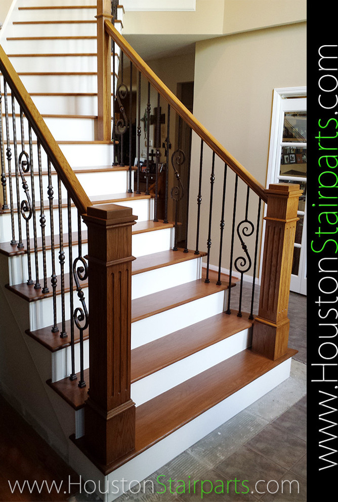 Stair Remodel Houston Stair Parts Traditional Staircase Houston