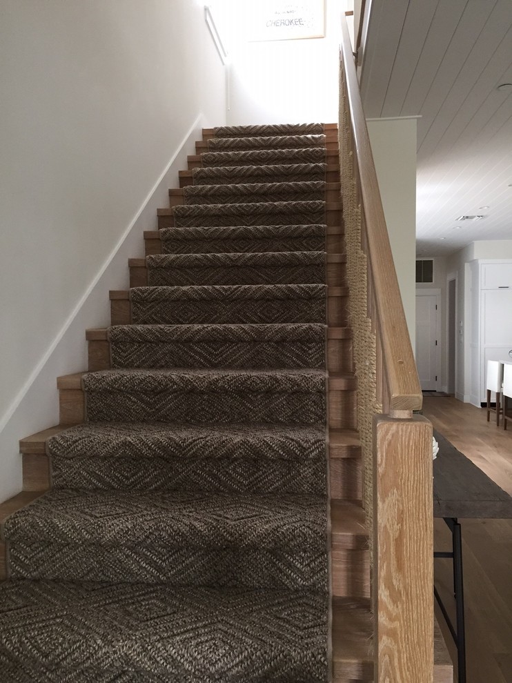 Stair Runners Traditional Staircase Los Angeles by S & J Biren