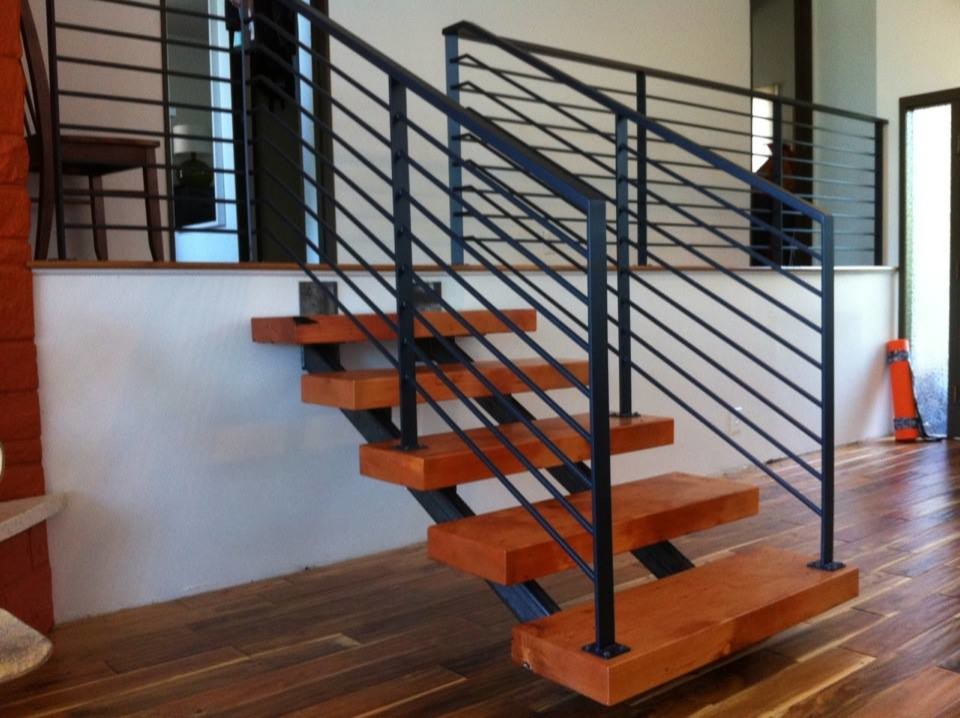 Inspiration for a contemporary staircase remodel in Portland