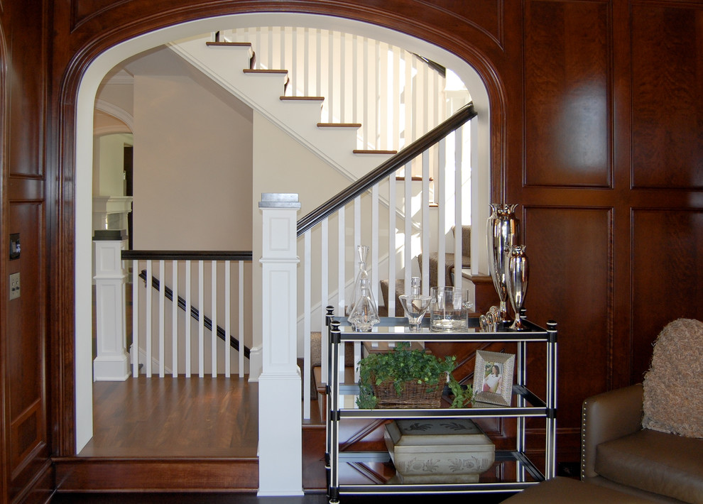 Example of a classic staircase design in Minneapolis