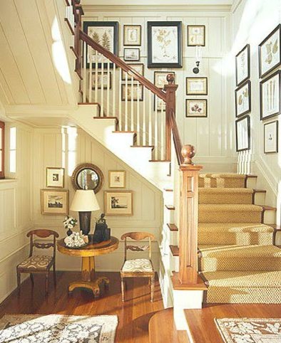 staircase wall decorating ideas - American Traditional - Staircase - Other  - by Stairs Designs
