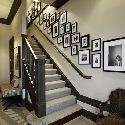 Staircase Wall Decorating Ideas - Classique Chic - Escalier - Autres  Périmètres - Par Stairs Designs | Houzz