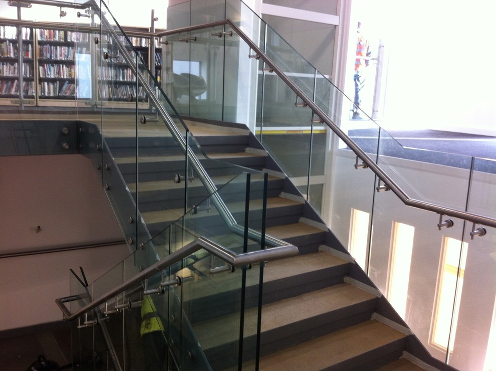 Design ideas for a modern staircase in Devon.