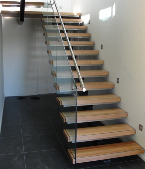 Inspiration for a contemporary staircase in Christchurch.