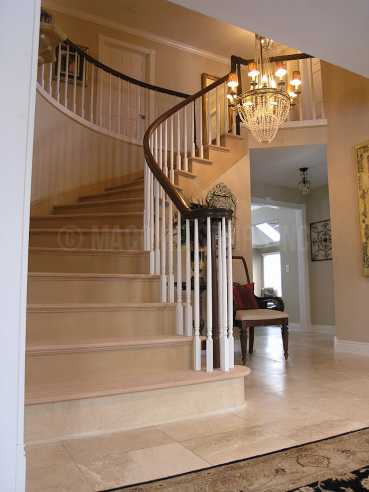 Inspiration for a victorian staircase remodel in Detroit