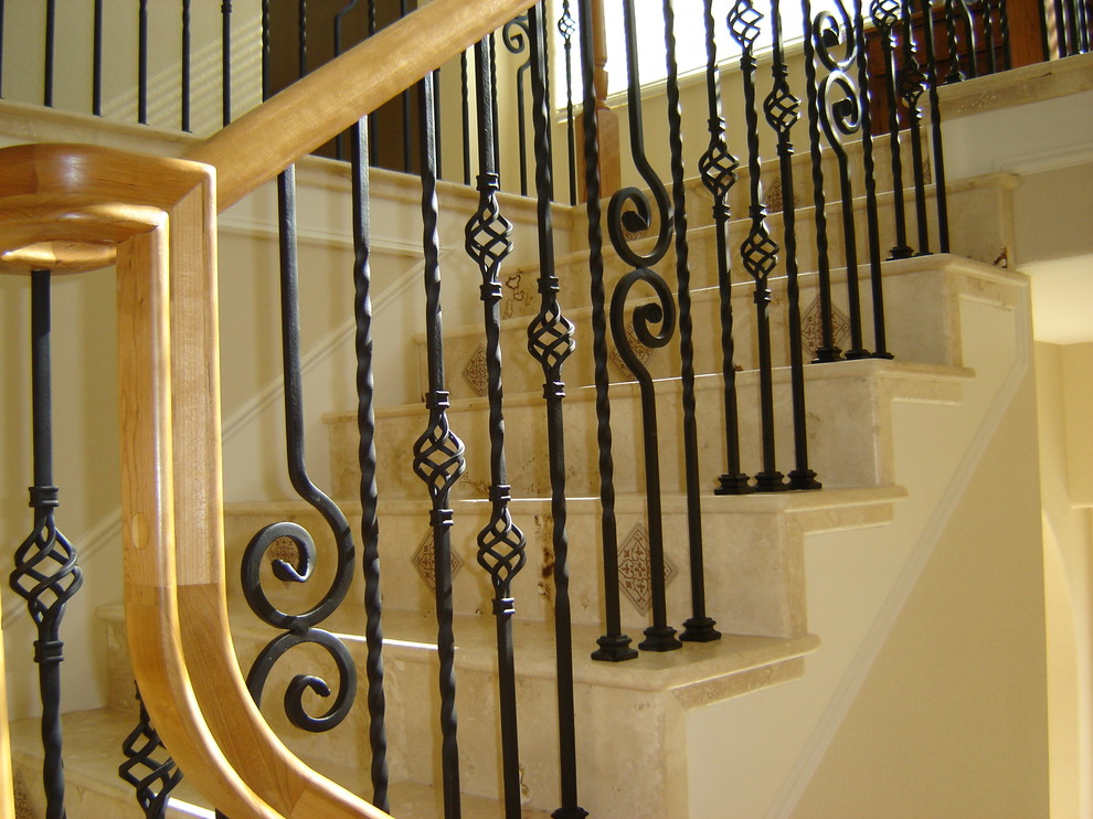 Example of a tuscan staircase design in Boise