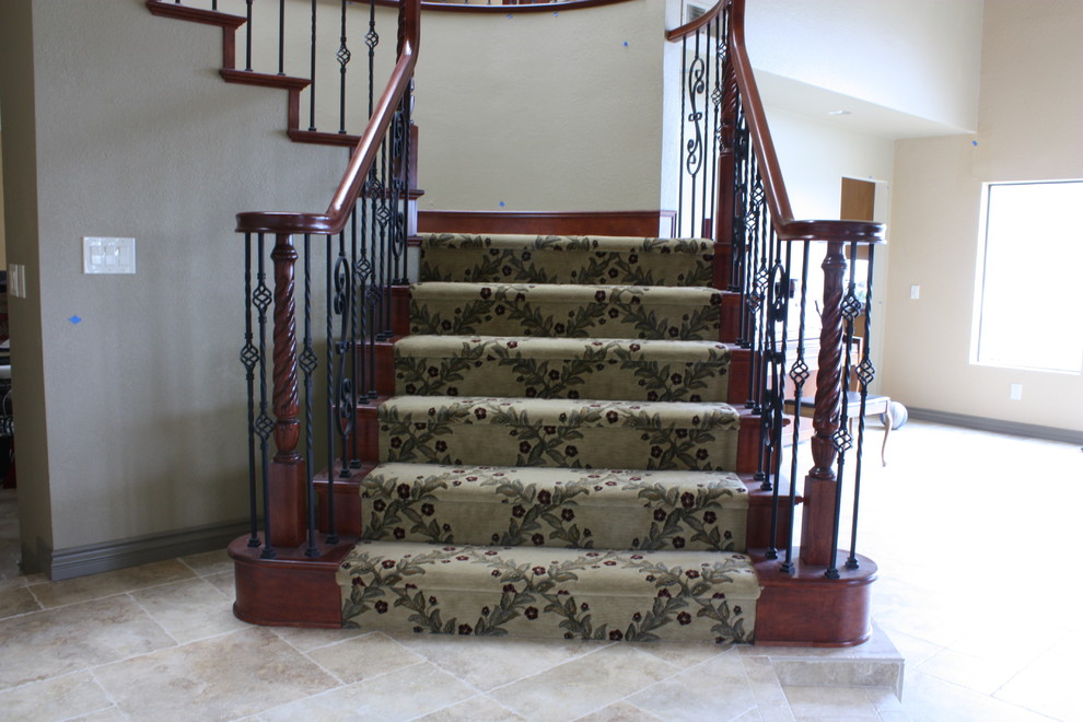 Inspiration for a mediterranean staircase remodel in Boise