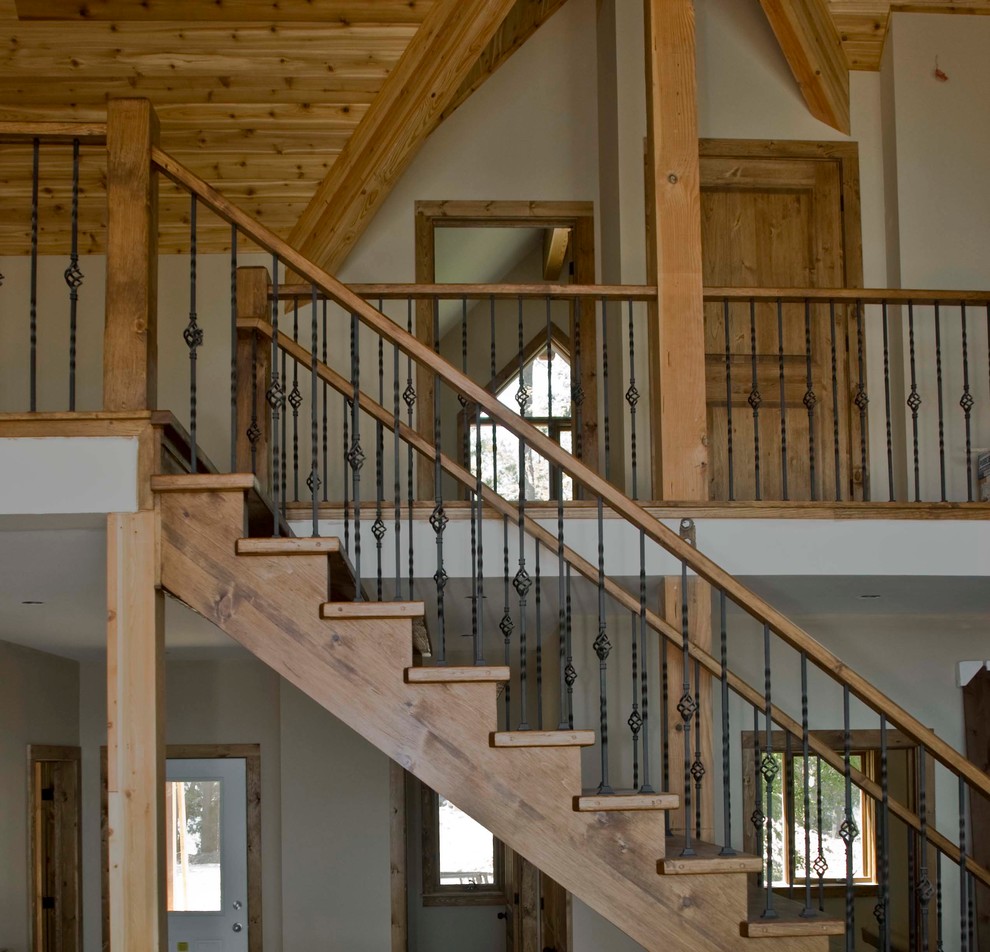 Stairs and Railings Farmhouse Staircase Toronto by Euro