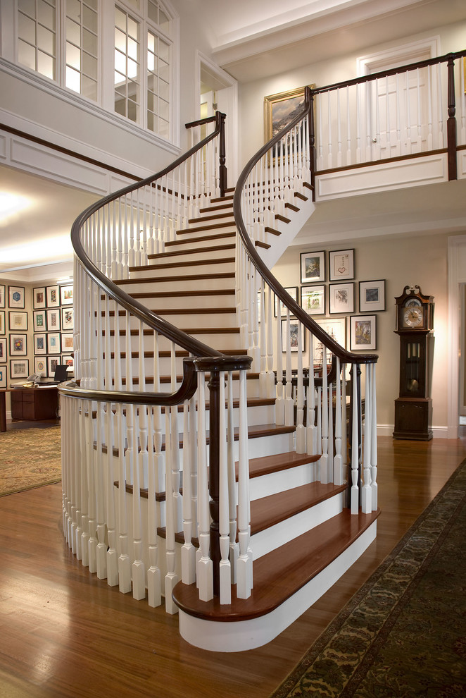 Elegant staircase photo in Providence