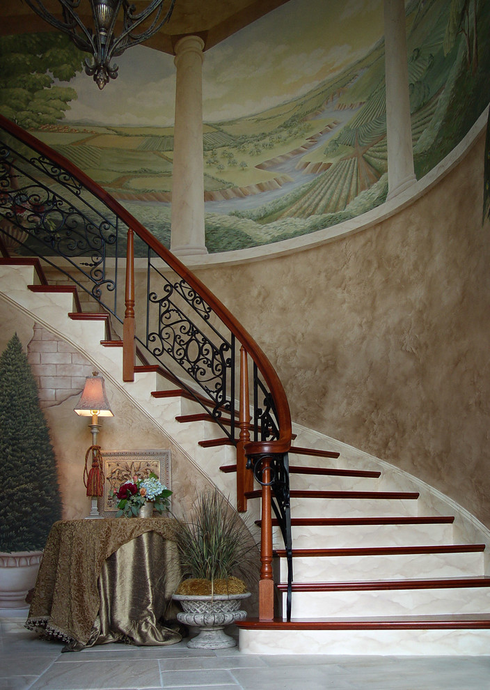 Staircase - traditional staircase idea in Providence
