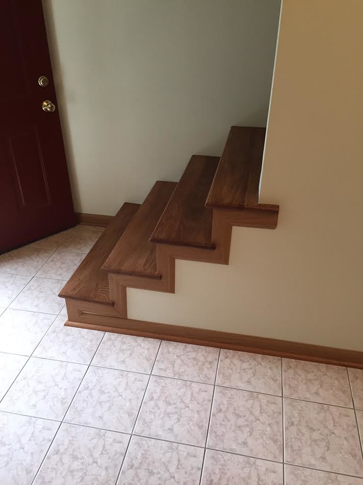 This is an example of a classic staircase in Chicago.