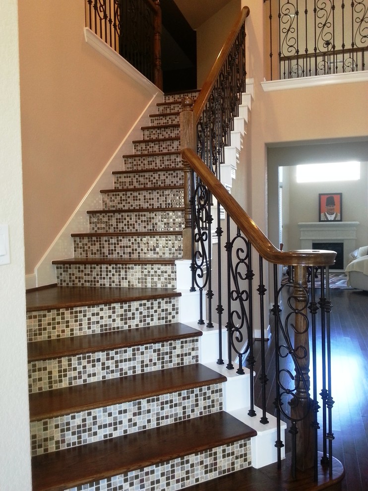 Inspiration for a timeless staircase remodel in Houston