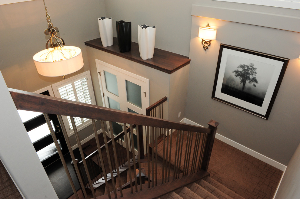 Design ideas for a classic staircase in Calgary.