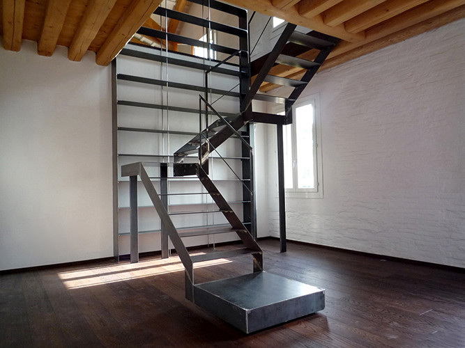 Industrial staircase.