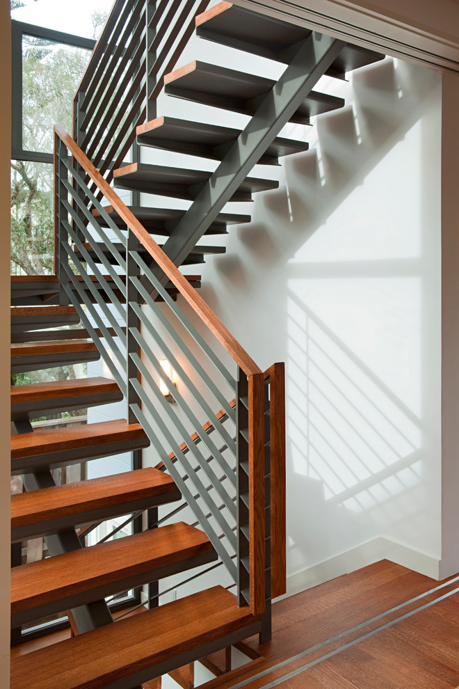 Inspiration for a contemporary staircase remodel in San Francisco