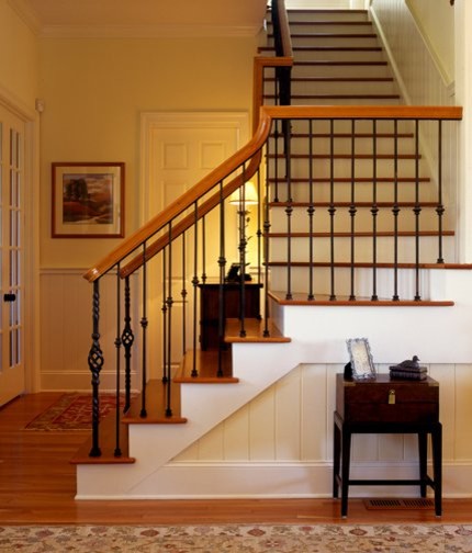 Elegant staircase photo in Charleston