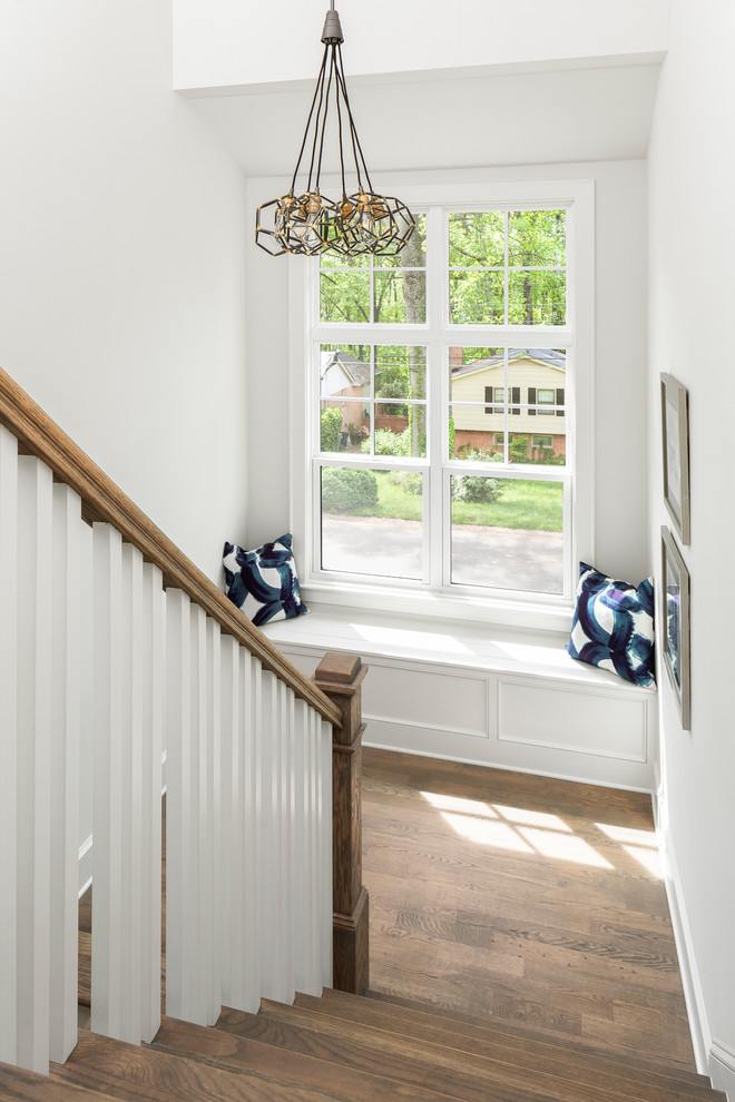 Stairway - Farmhouse - Staircase - Charlotte - by Pike Properties | Houzz