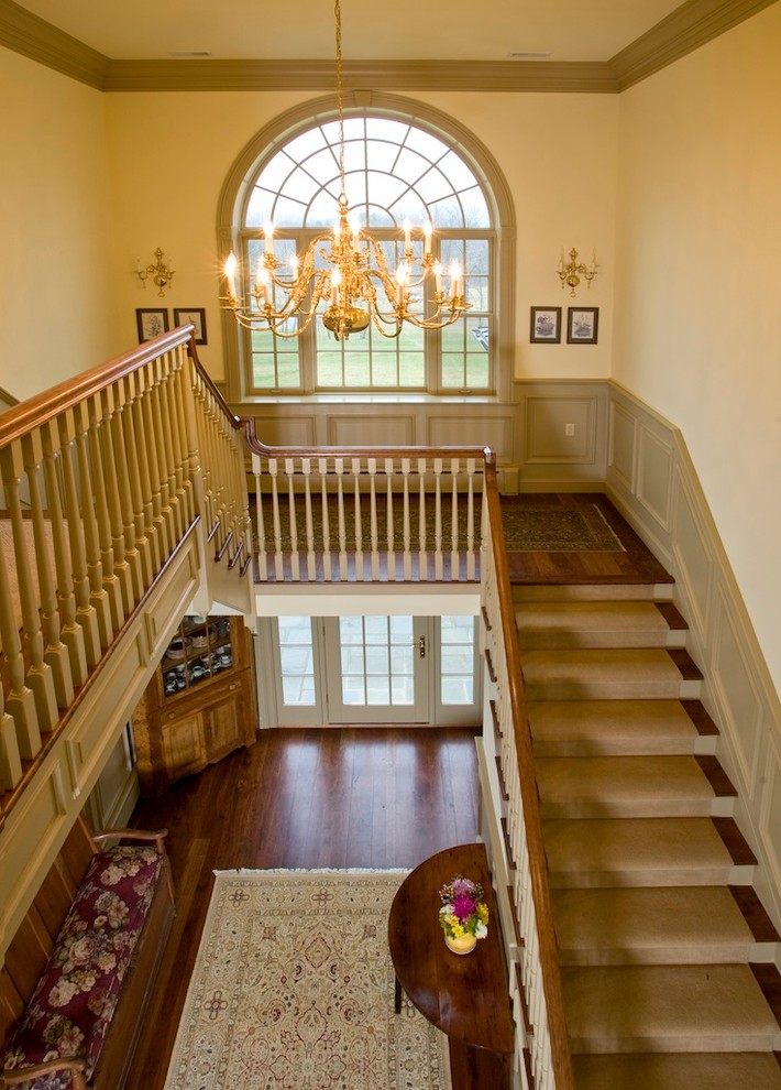 Inspiration for a timeless staircase remodel in Philadelphia