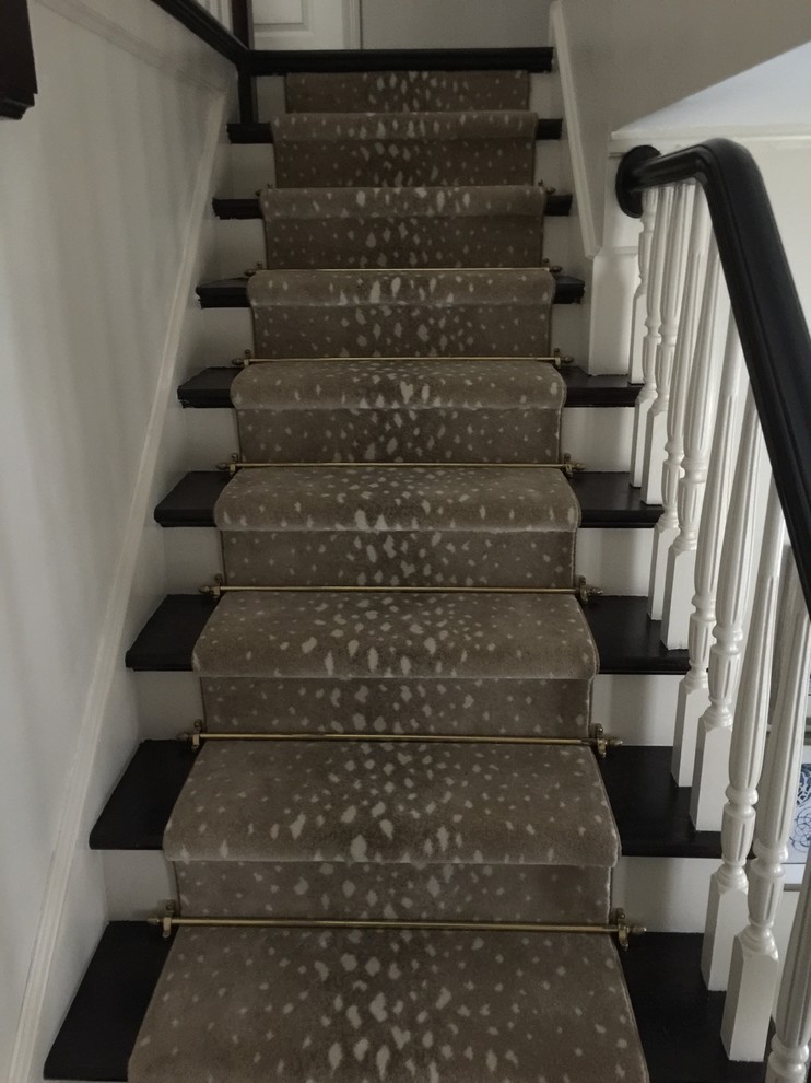 Stunning Antelope Stair Runner Transitional Staircase Chicago by Carpet Showcase Houzz