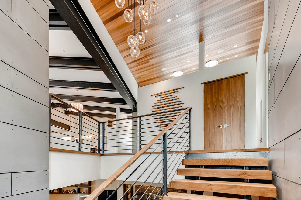 Summit County Modern Contemporary Staircase Denver by Hagman
