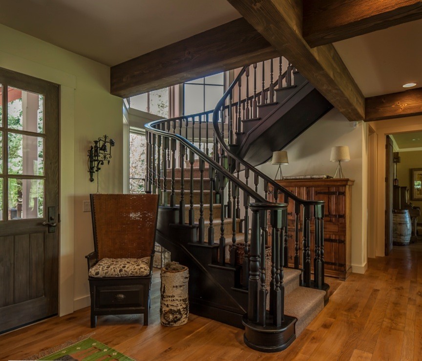 This is an example of a classic staircase in Boise.
