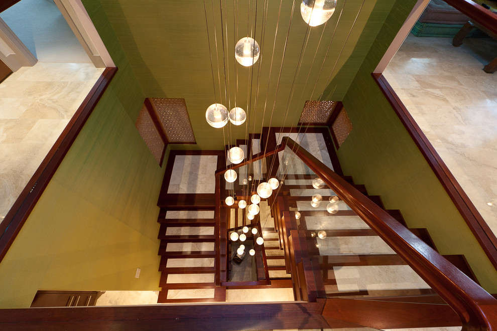 Staircase - contemporary staircase idea in Edmonton