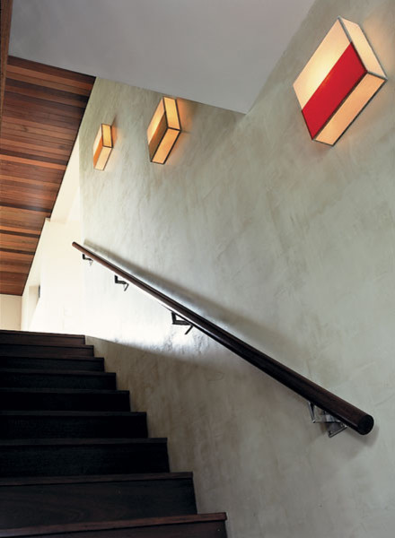 Design ideas for a medium sized modern wood straight staircase in New York with wood risers.