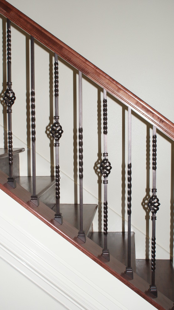 Inspiration for a traditional staircase in Houston.
