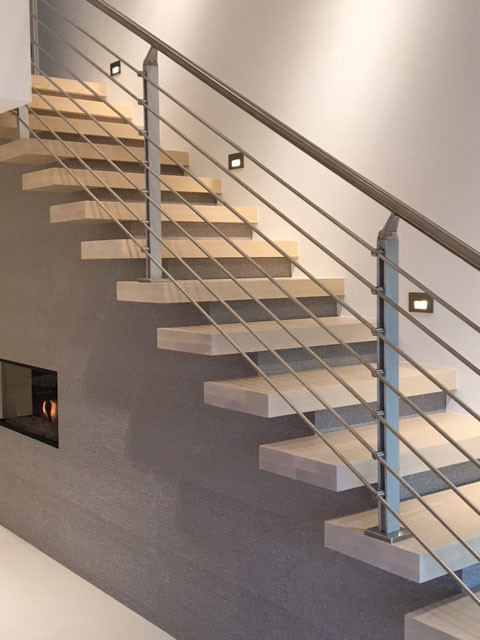 Thick Stair Treads - Modern - Staircase - Other - by ...